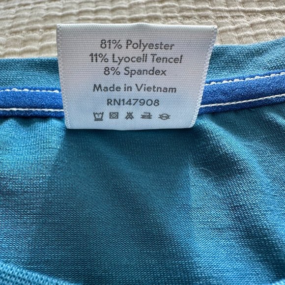 Mens Outdoor Voices Blue Long Sleeve Work Out Shirt Medium - Picture 3 of 3